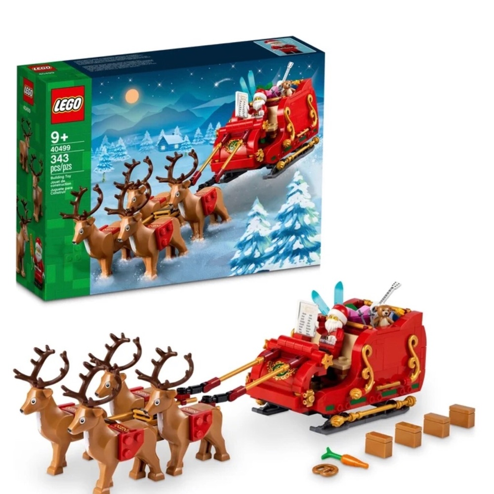 LEGO Santa’s Sleigh and Reindeer Kids Toy, New in box